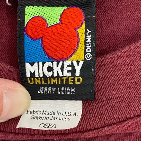 Vintage Mickey Mouse Hip Hop 90s Tshirt Unlimited Jerry Leigh Rap Disney - Picture 5 of 6